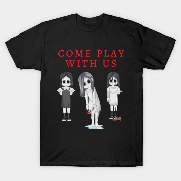 come play with us T-Shirt by derrickcrack